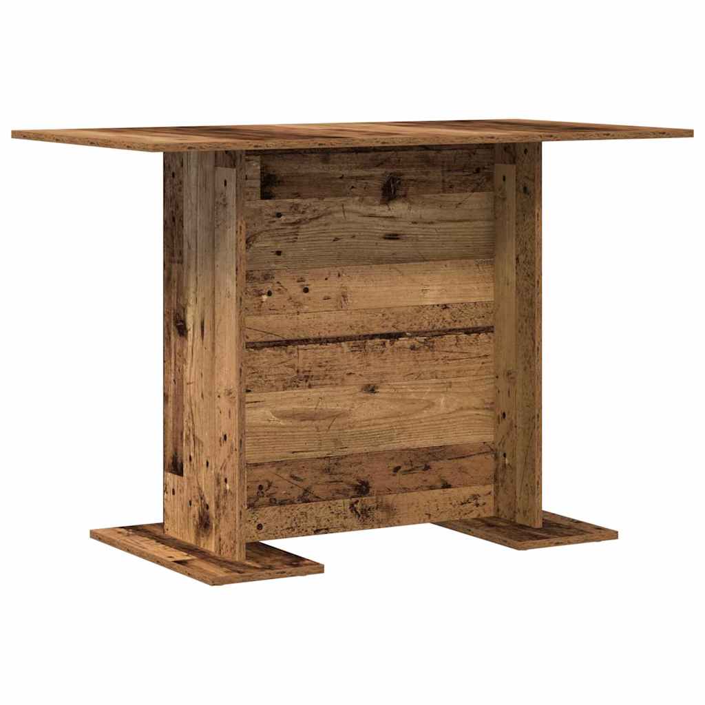Dining Table Reclaimed Wood Look 110 x 60 x 75 cm Wood Based Material