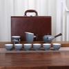 Chaxun Chinese Black Pottery Stone Glaze Tea Set