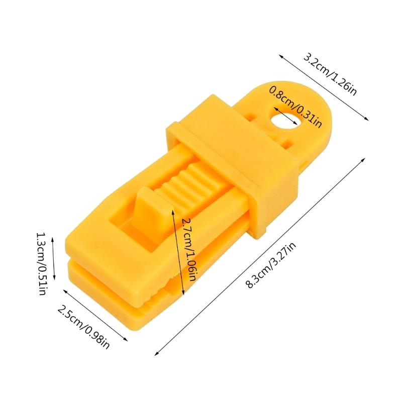 5x Awnings Clamps Tarp Clip Wind Rope Buckle Practical Tent Tighten Lock Grip