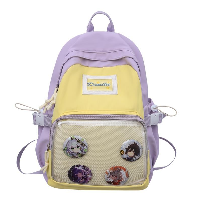 Large Capacity Casual Student Backpack Backpack for Class Junior High School Student Schoolbag Female