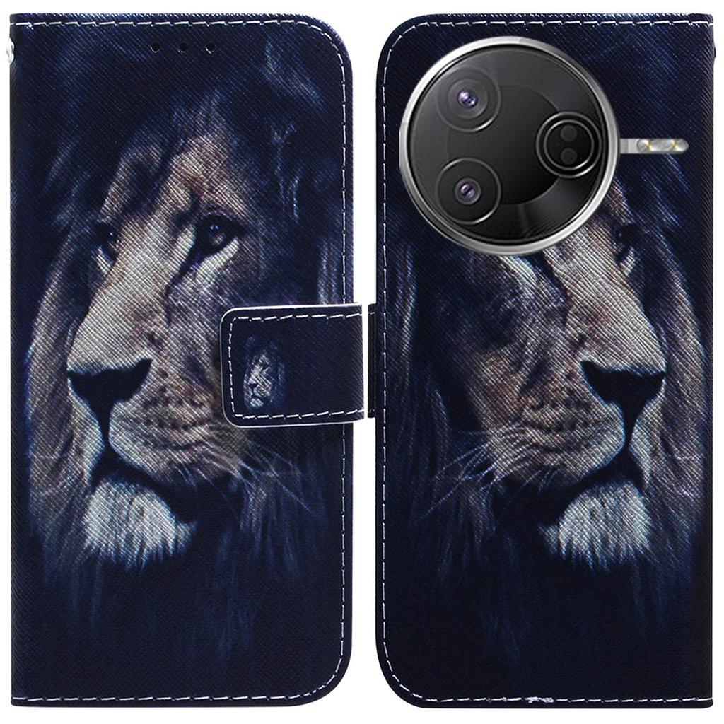 Brieftaschentasche für Xiaomi Redmi K80 Pro 5G/K80 5G/Poco F7 Pro 5G/Poco F7 Ultra 5G mit Musterdruck Leder Handyhülle