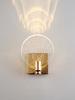 Golden Crystal Modern Glass Stainless Steel Body Led Wall Lamp,Lustre Living Room, Bedroom,Kitchen Interior Lights House Sconces