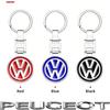 Suede Car Keyring Zinc Alloy Keychain Remote Key Auto Accessories For VW GTI Polo Golf Passat Tiguan Arteon Taigo Jetta Hub Cap vhcp29