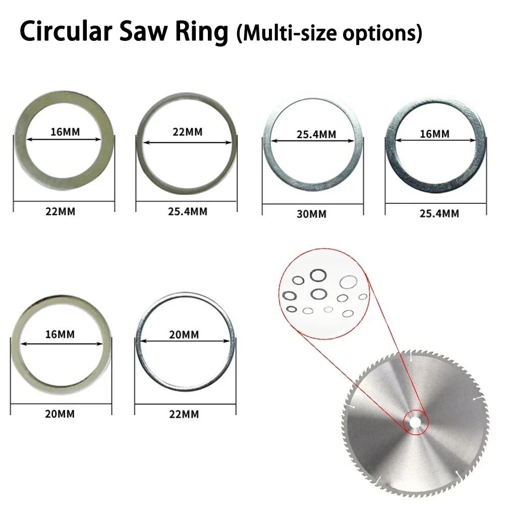 16/20/22/25.4/30/32MM Circular Saw Blade Reducing Rings Conversion Ring Cutting Disc Woodworking Tools Cutting Washer Adapter
