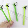 2 Pcs Random Color Cartoon Animal Panda Cute 0.5mm Black Ink Pen Desk Decoration Student Exquisite Gift