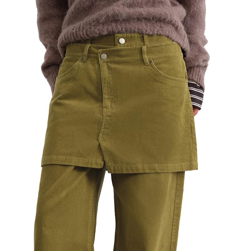 Women s Corduroy A-Line Short Skirt M