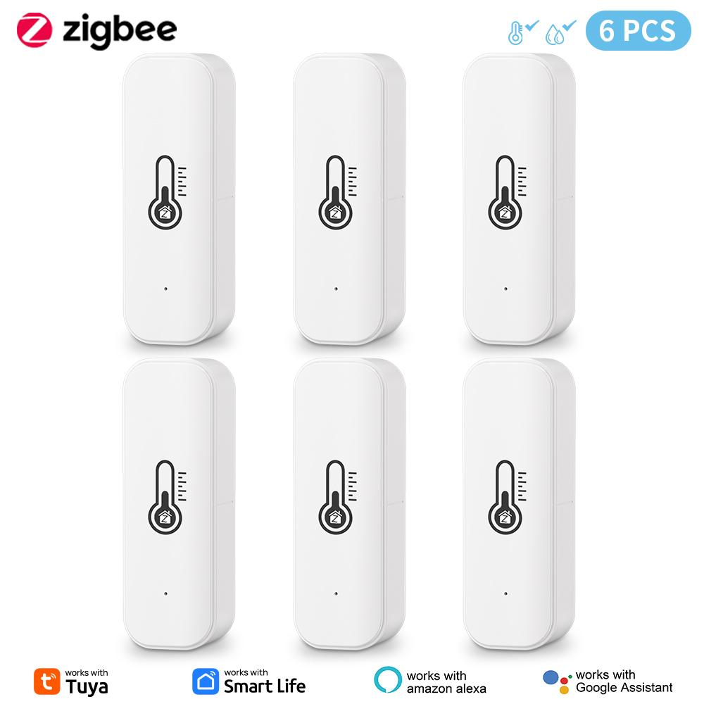 Tuya Zigbee Temperature Humidity Sensor Smart Life Remote Monitor For Smart Home Work with Alexa Google Assistant