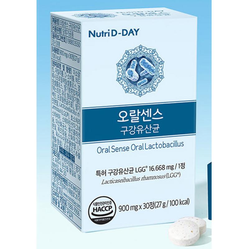 Nutri D-Day OralSense Oral Lactobacillus, 30 Tablets, 1 Unit