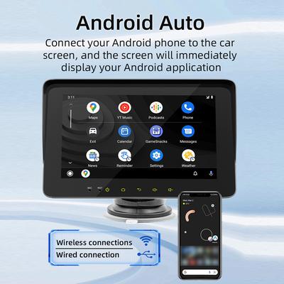 7 Inch Car Stereo MP5 Player BT Hands-Free Calling FM Radio Support Carplay Android Auto Phone Link