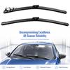 Pressurized Steel Sheet Wipers 2Pcs Windshield Wiper Blades for Dacia Sandero III 2020-2023, 16/24 Rainy Day Driving Supplies Inch Beamless