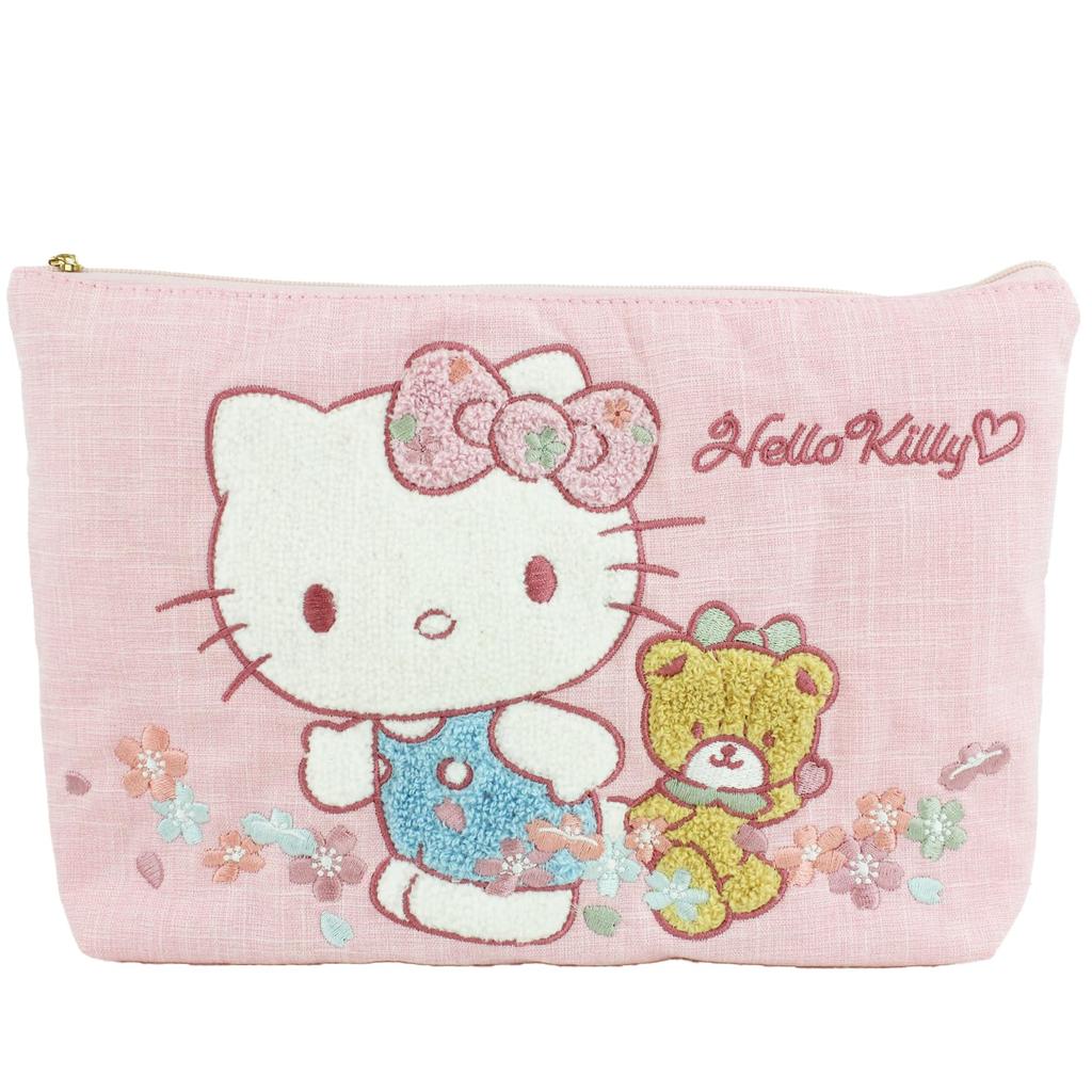 Hello Kitty Sagara Embroidery Flat Pouch Sanrio Characters