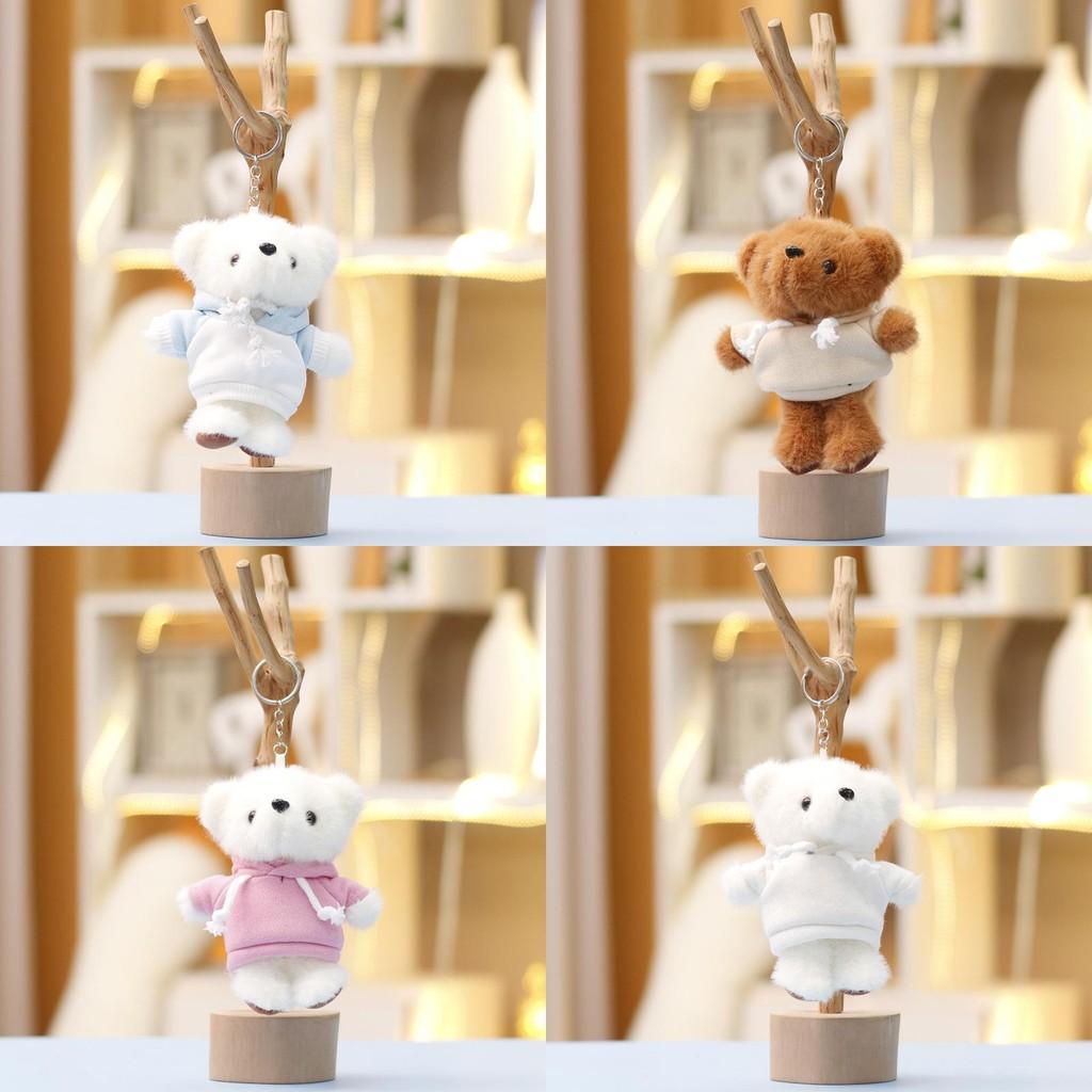 Plush Bear Keychain With Soft Short Plush For Cute Bag Decor And Gift For Kids