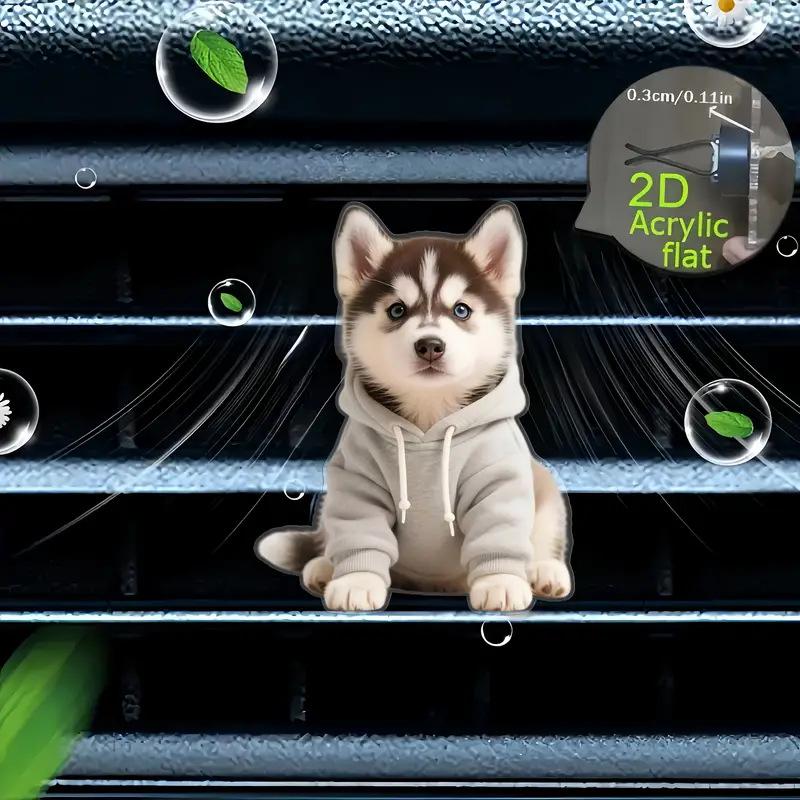 Acrylic Car Vent Clip Aromatherapy Air Freshener Holder 2D Decorative Clip For Car Ac Vents