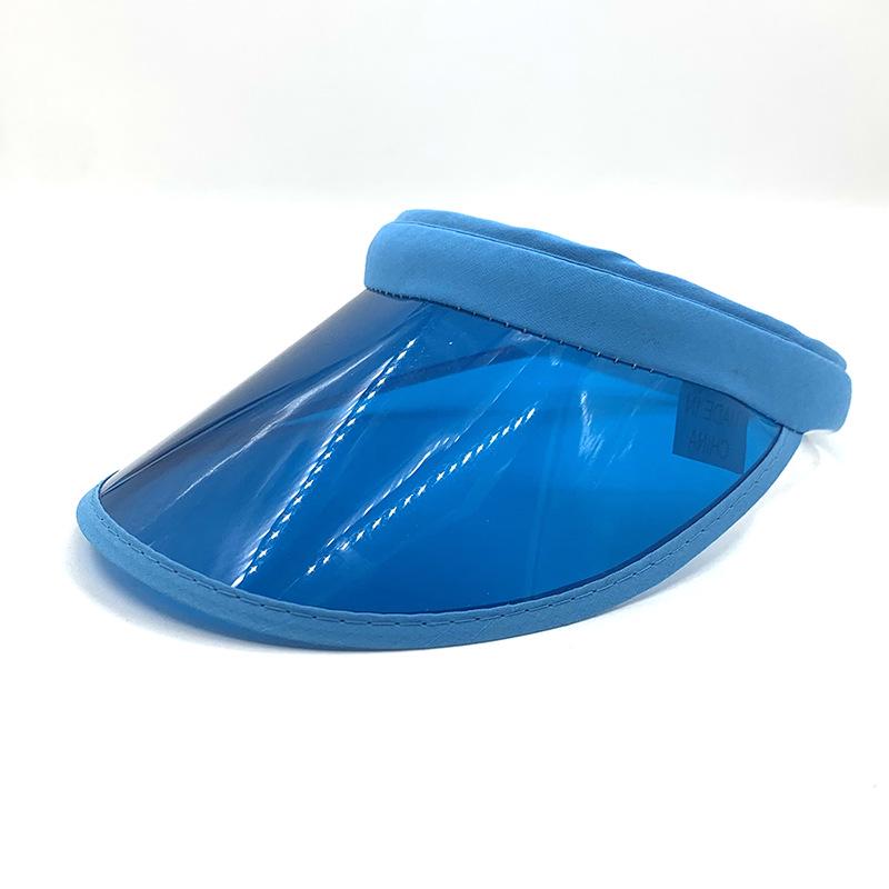 Korean-Style Unisex PVC Sunshade Topless Hat for Spring, Summer, and Autumn