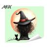 Halloween Home Decor Sticker Glow in The Dark Switch Outlet Stickers, Cute Black Cat Witch Luminous Panel Stickers Pumpkin Skull Wall Decals,