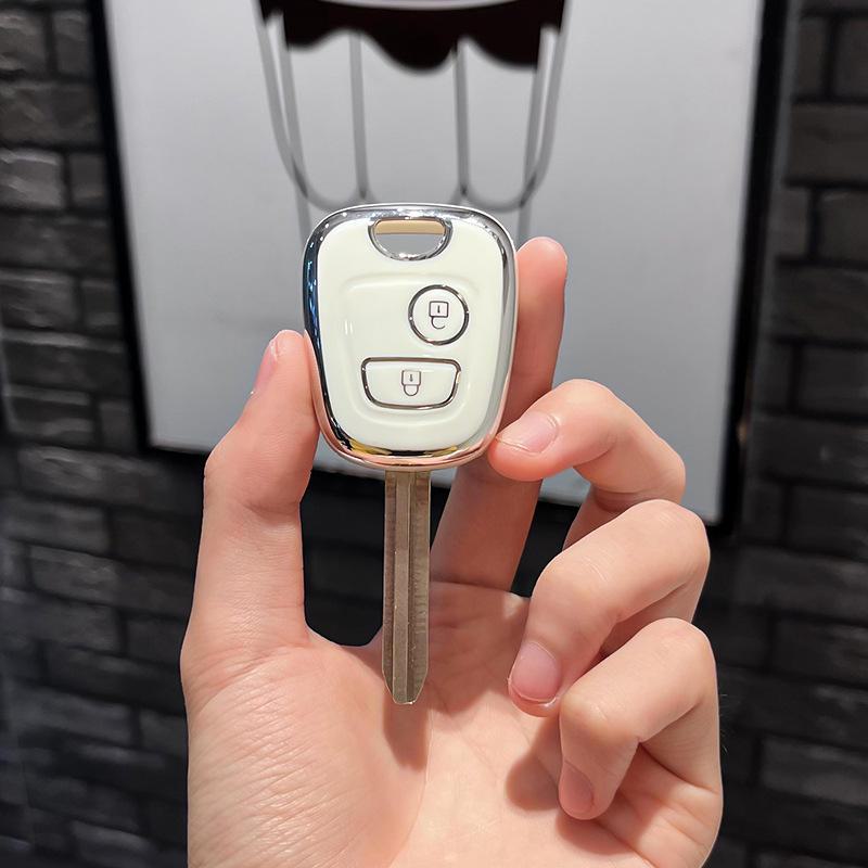 Protective Cover for Original Dongfeng Peugeot Straight Car Key. Suitable for Peugeot 206, 207, 307 Remote Control Keys.