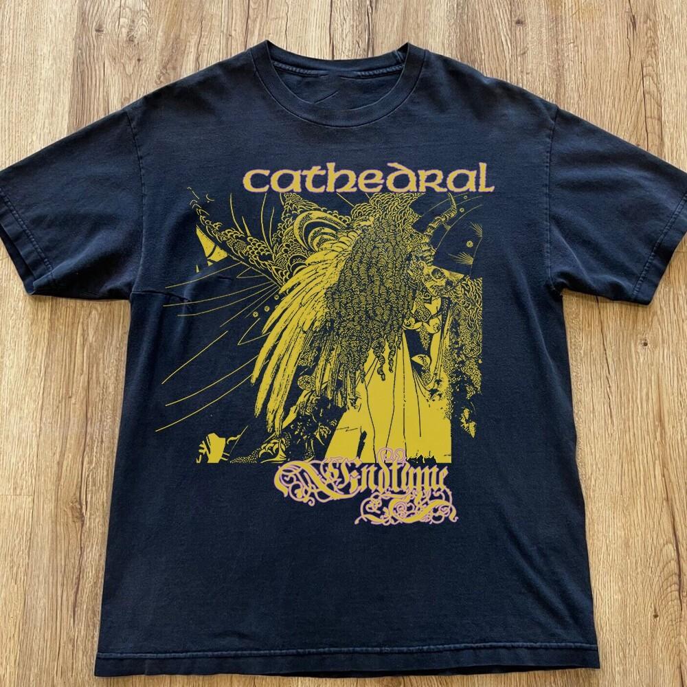 Vintage Cathedral Band Concert Unisex S-235XL Shirt 9D113 S разноцветный