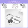 Elegant Stainless Steel Keyring With Motivational Tree Of Life Charm For Any Occasion