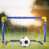 Foldable Boys Soccer Toys Training Practice Soccer Ball Goal Post Net with Pump Football Goal Post Net Indoor Outdoor Games Kits