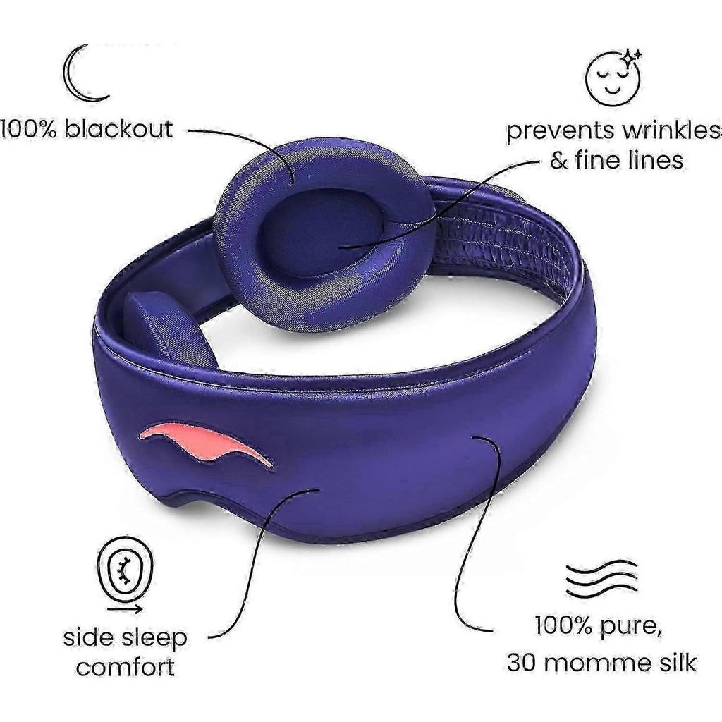 New Manta sleep mask with 100% light blocking and zero intraocular pressure, comfortable and adjustable, perfect for sleeping