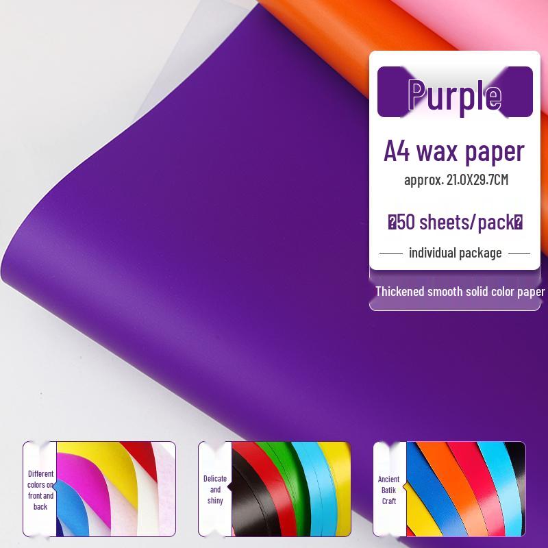 Red Wax Paper for Crafts: A4/A3 Red Sheets, Single/Double-Sided, Perfect for Origami, Window Decorations, and Kids' Projects.