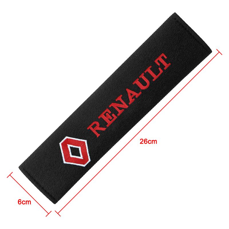 2Pcs Car Seat Shoulder Belt Cover Protector Pad Auto Accessories For Renault Dacia Grand Scenic 4 XMOD Megane Clio 4 Laguna 2 3 Coupe