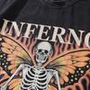 European And American Hiphop Retro Skull Print Washed Old Short-Sleeved T-Shirt Men'S And Women'S Vintage Hip-Hop Vintage