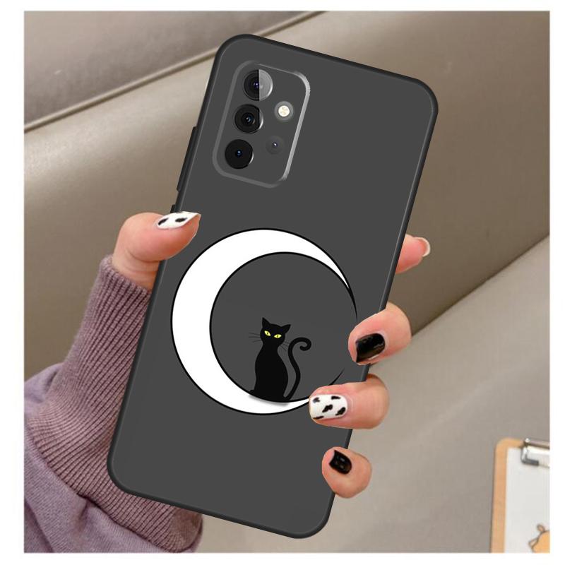 Witches Cat Moon Case For Samsung Galaxy A34 A54 A14 A06 A16 A26 A36 A56 A12 A32 A52 A13 A33 A53 A15 A35 A55