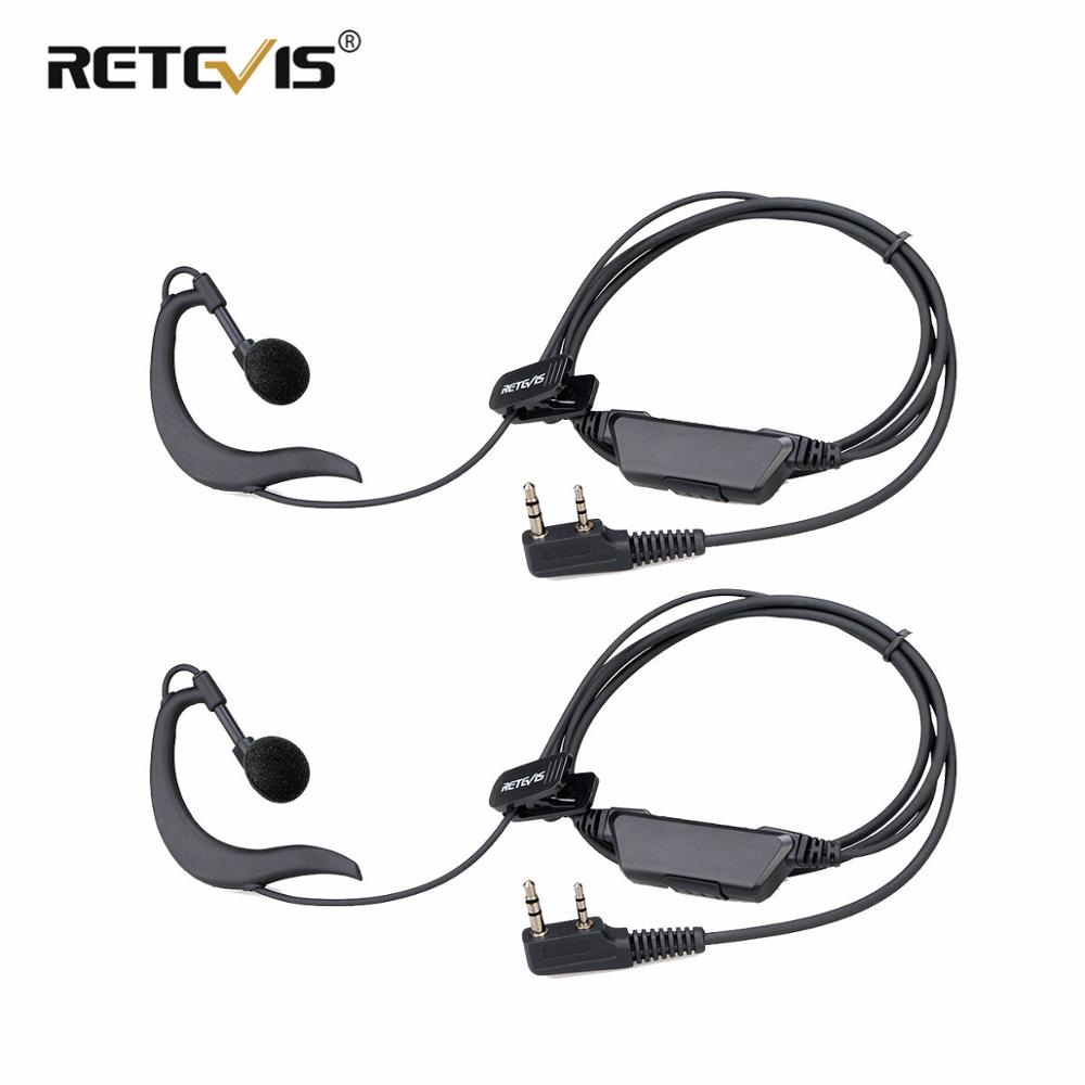 

Eek006 2-контактный наушник с крючком 2 шт. Наушники для рации для Rt18 Rt618 двухстороннее радио для Kenwood Baofeng