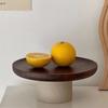 Hoher Standfuß Runder Hoher Fuß Obstschale Holz Kuchenständer Party Auslage