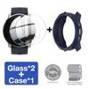 2-IN-1 Case + Screen Protector for Suunto 9 Peak / 9 Peak Pro Smart Watch Tempered Glass Protective Armor Case Cover Accessories