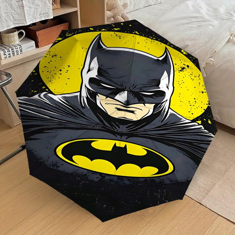 1PC Batman Moon Umbrella-8-Rib Reinforced, Automatic Open, Lightweight & Durable, Cute Fashion Accessory for Outdoor, D2668