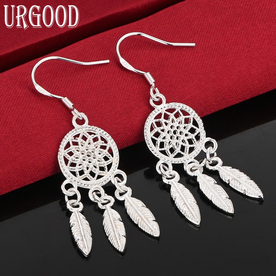 925 Sterling Silver Piercing Earrings Charm Wedding Jewelry