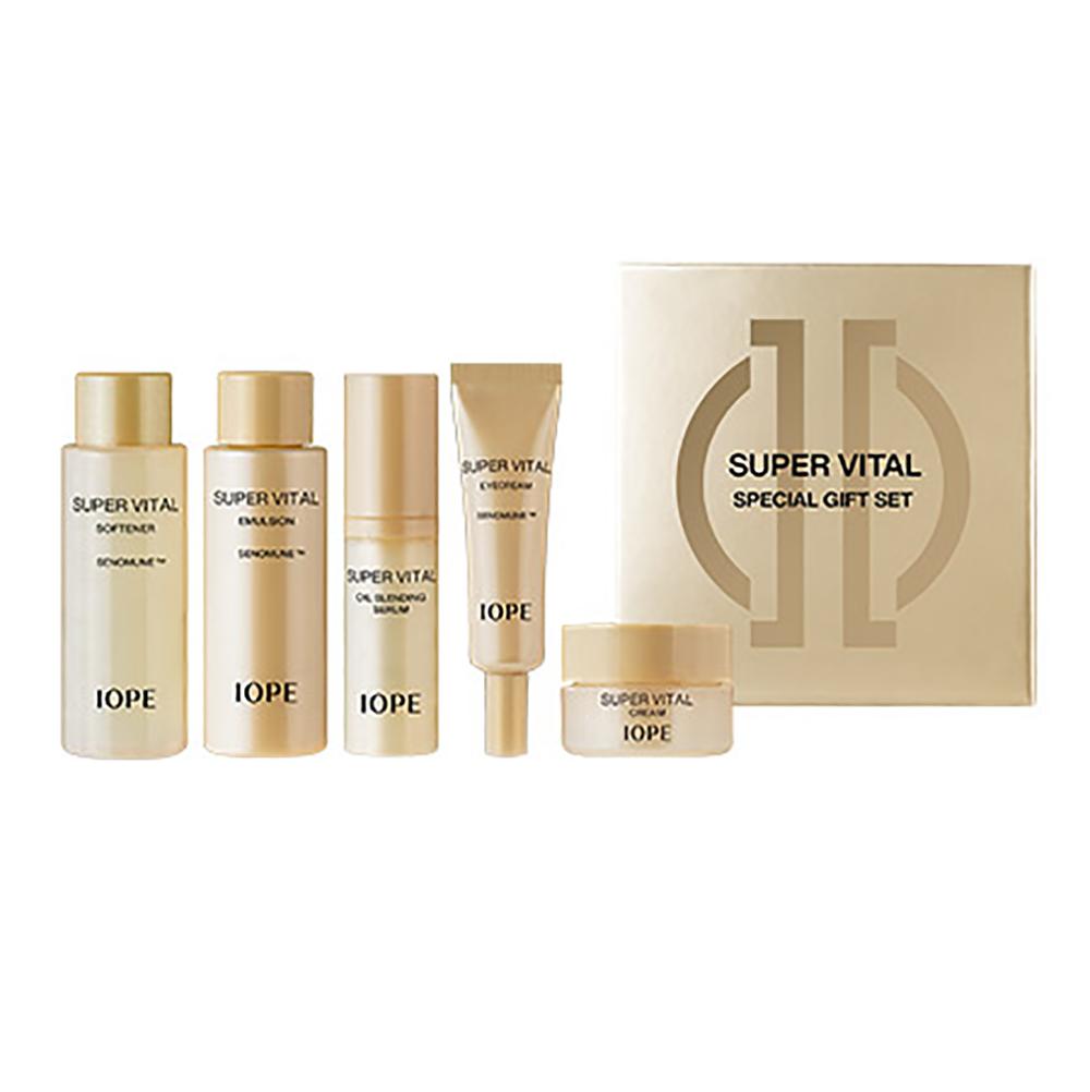 IOPE Super Vital Special Mini Set (5 Items) - anti aging skincare set, Korean 1 SET