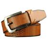 Leather Belt Hollow Colorful Reusable Pin Buckle Belt for Boy