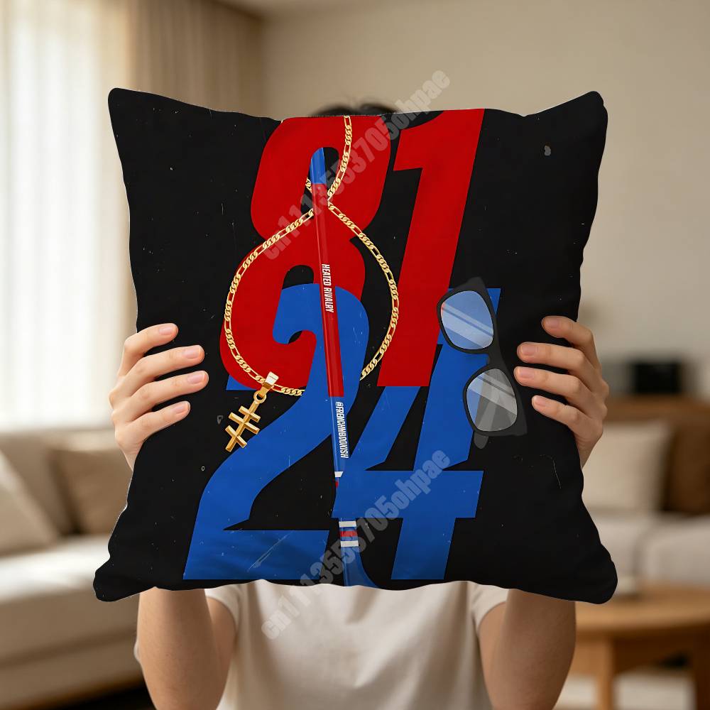 HHeated RRivalry Ice Hockey Sofa Couch Pillow Cover Cushion Case Cozy Bedroom Accent Studio Furnishing