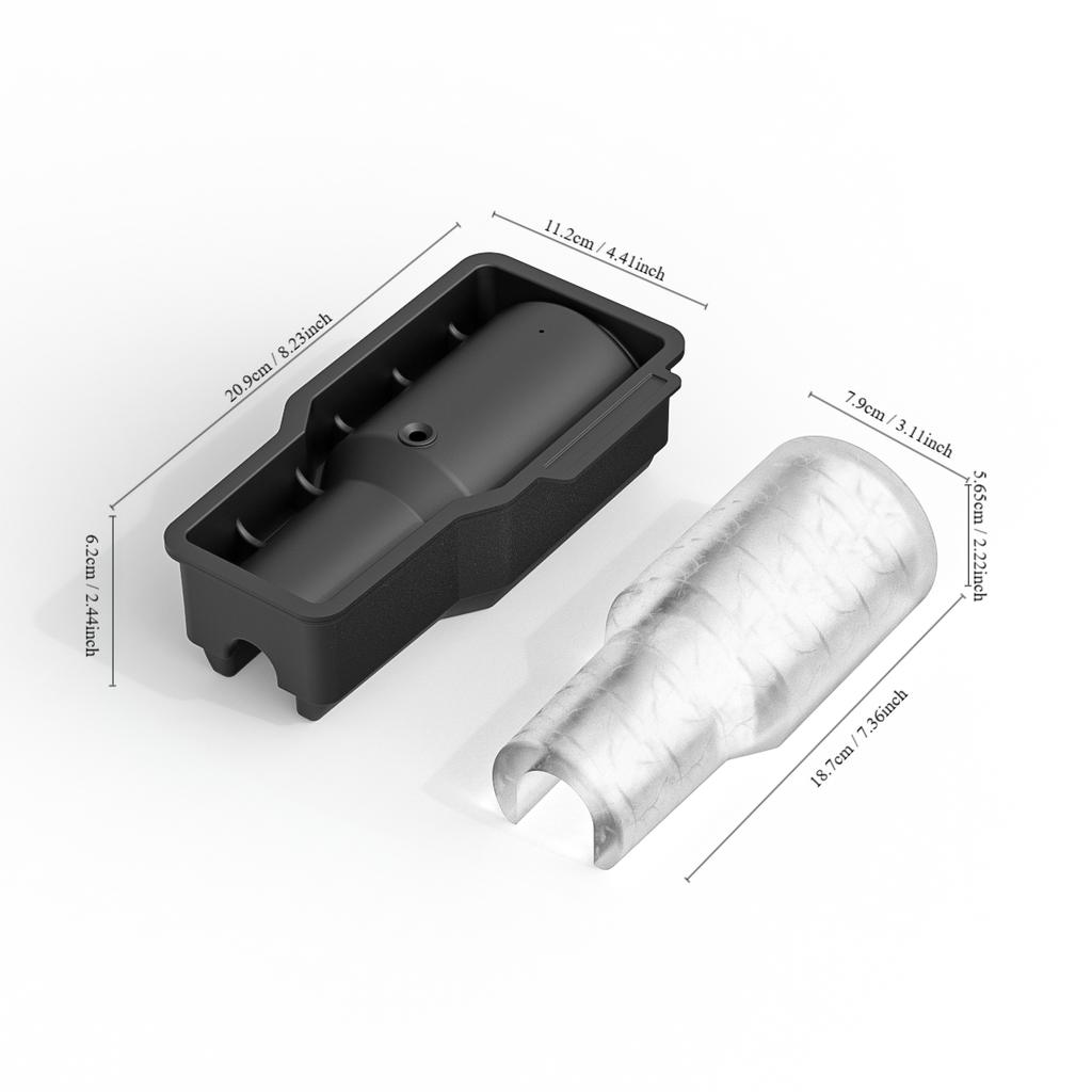 1pcs Silicone Large Ice Cube Molds with Lids For 40oz Tumbler Cup Cylinder Ice Cube Trays Summer Necessary Kitchen Make Mould