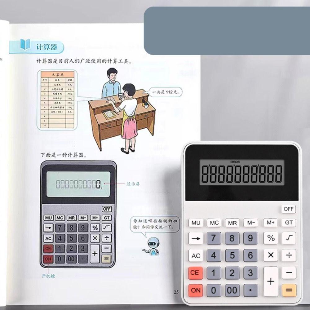 Multifunctional 12 Digits Calculator Large Screen Display Desktop Calculator  Student Use