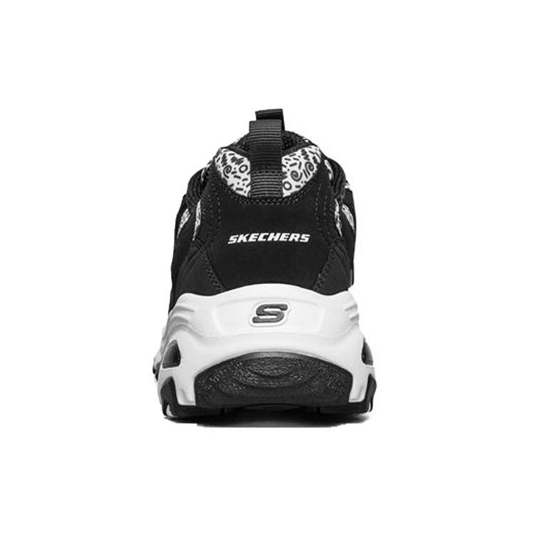 (WMNS) Skechers D lites 1.0 White/Black Women's 13169-BKW