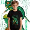 DBZ Cell Anime Print Cotton T Shirt Boys Girls Kids Casual Short Sleeve Top Soft Breathable Summer Clothes