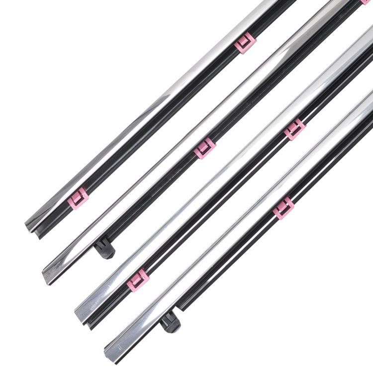 2014-2017 Honda Accord 9. Generation Türglas Druck- & Wasserabweiser Galvanisierte Zierleiste