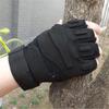 Pair Fingerless Summer Tactical Gloves Black For Hunting Motorcycling Climbing