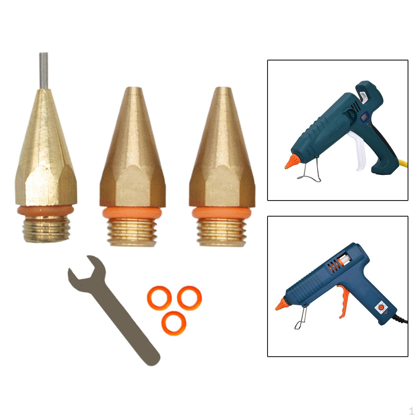 

Медная насадка для клея, длинные короткие наконечники с шайбами ​​для электроинструментов с резьбой 11 мм 7pcs