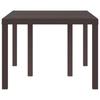 Brown Garden Table 150 x 100 x 73 cm Poly Rattan