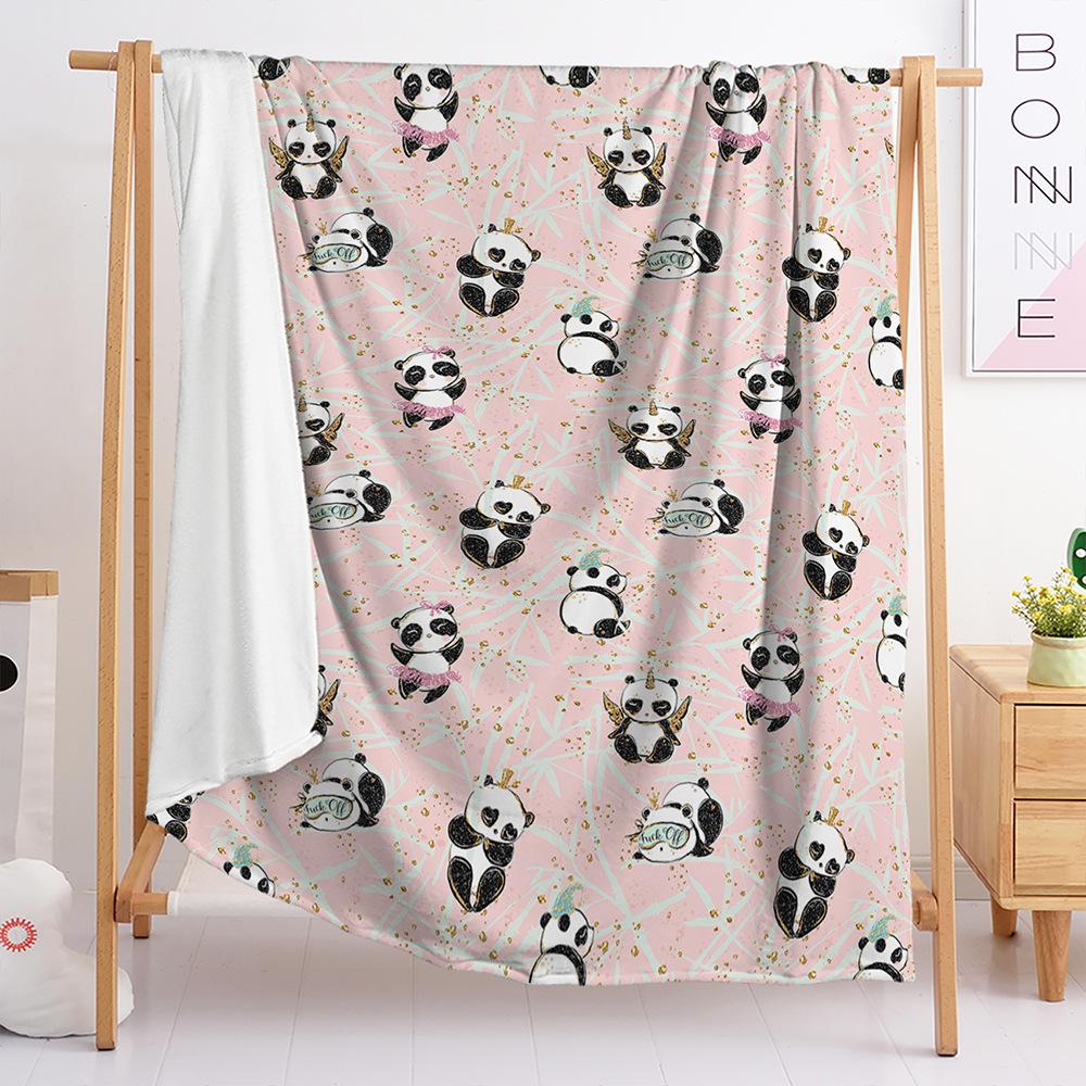 Decken Niedliche Panda Decken Flanell Schlafzimmer Büro Decken Überwurfdecken Für Alle Jahreszeiten