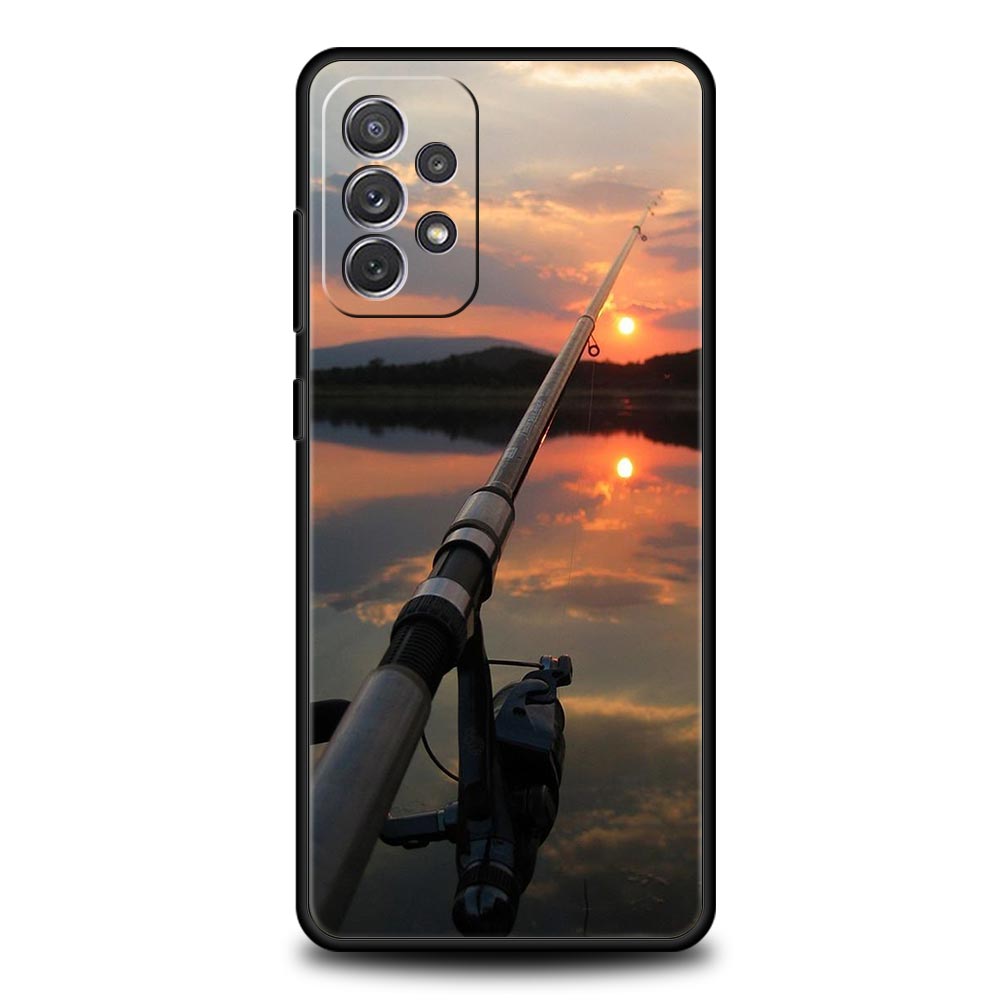 Phone Case For Samsung Galaxy A15 A13 A51 A71 A41 A31 A21S A03S A05 A35 A32 A55 A23 A25 A33 A53 A73 5G Cover Carp Fishing Fish