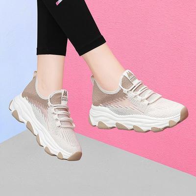 Buty damskie Wiosna i Lato Nowe buty z siateczki Buty codzienne w stylu koreańskim Wygodne oddychające buty sportowe