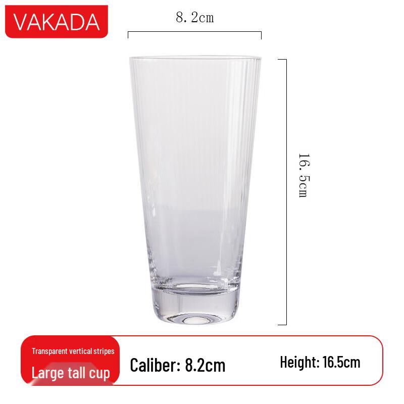 VAKADA High Borosilicate Glass Multi-Purpose Beverage Tumbler