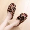 Ladies, Cross Straps, Plush Slippers, Indoor, Warm Cotton Shoes, Thick, Open Toed, Plush Slippers