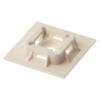 Panduit Mounting Base, M3 Screw Mount, White, Pack of 100, ABM100-S6-C